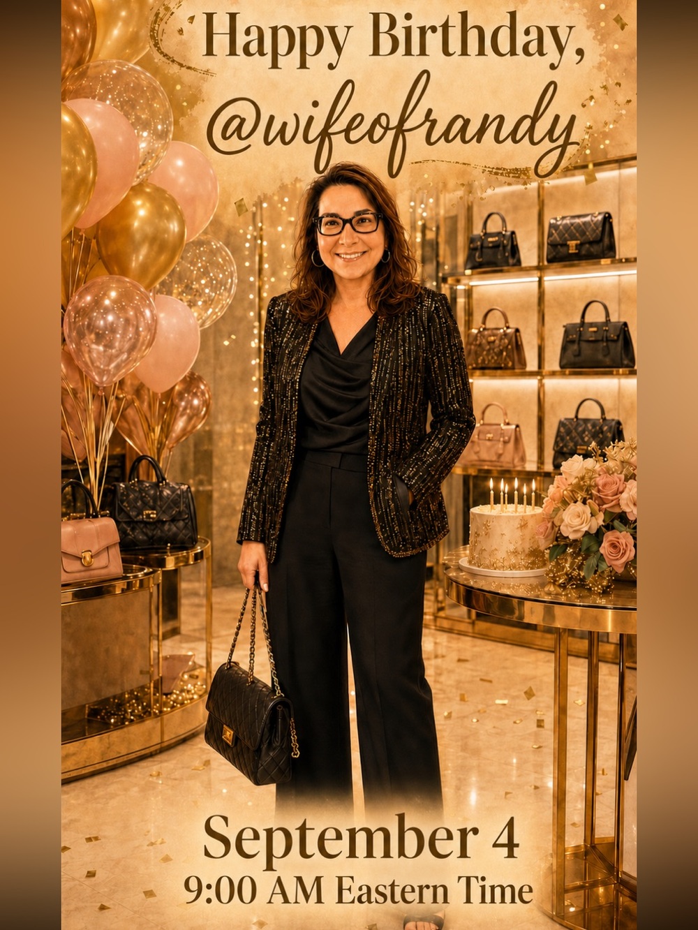 Happy Birthday Trina @wifeofrandy. Come Celebrate with us, Friday 9/4
